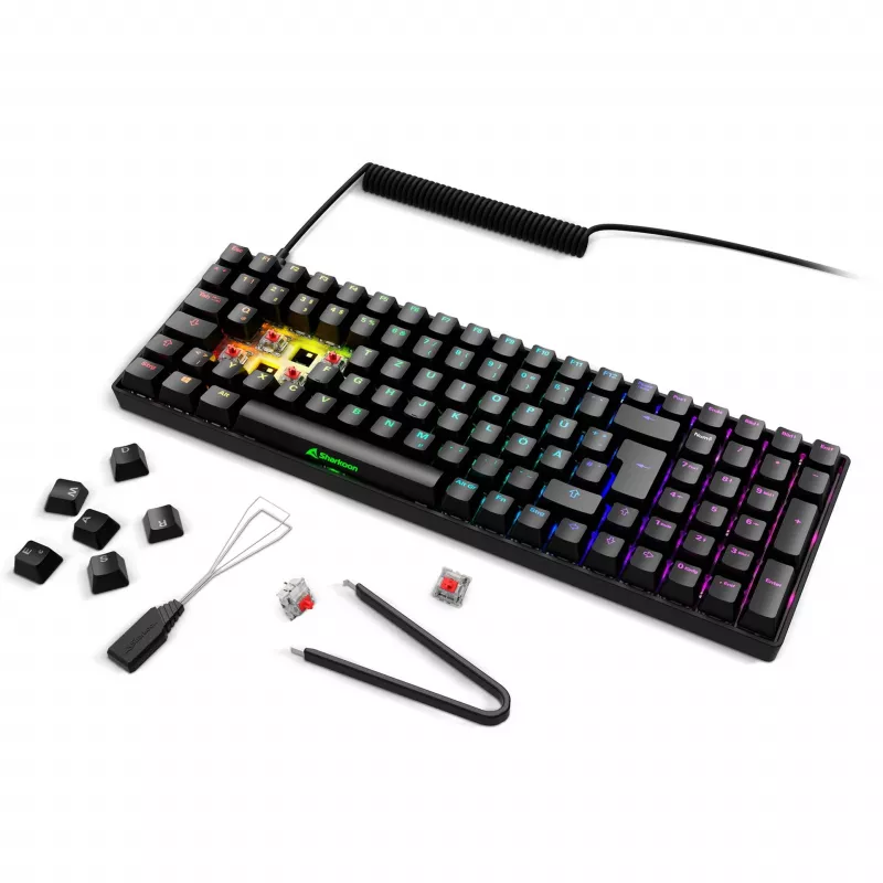 Sharkoon SGK50 S2 Tastatur Gaming RF Wireless QWERTZ Deutsch