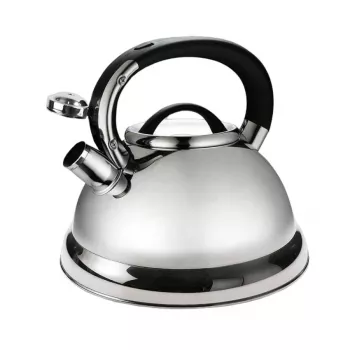 Wasserkocher Maestro MR-1332, Edelstahl, 2,8 L Fassungsvermögen, klappbare Pfeife, kühler schwarzer Griff
