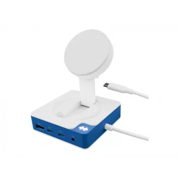 Hyper HyperDrive Flex MagCharge USB-C Hub, Weiß/Blau | HD8100BUGL | Anzahl HDMI-Anschlüsse 1