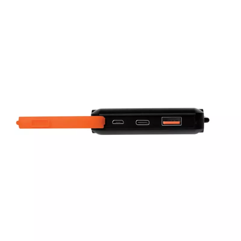 Logilink - Solar-Powerbank - Taschenlampe - Li-Pol - 10000 mAh - 18 Watt - 3 A - PD 2.0, QC 3.0, Ultra Fast Charge - 2 Ausgangsanschlüsse (USB Typ A, 24-polig USB-C) - auf Kabel: USB (PA027