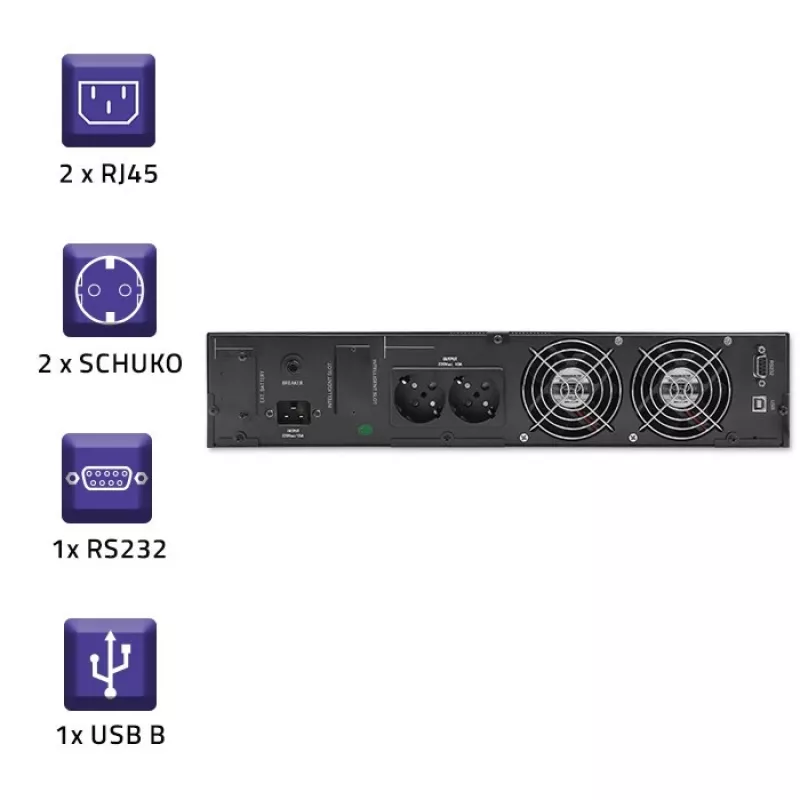 UPS QOLTEC 53946 Line-Interactive 2 kVA USV