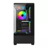 Computer-Gehäuse Darkflash C365 (schwarz) mit 5 enthaltenen Lüftern