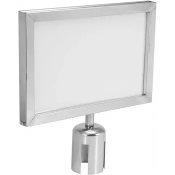 EUROLITE Hinweisschild für Absperrgitter 317×215 mm silber
