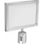 EUROLITE Hinweisschild für Absperrgitter 317×215 mm silber