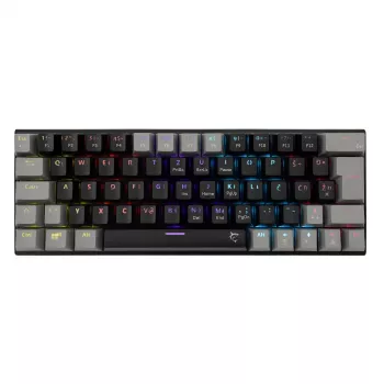 Mechanische Gaming-Tastatur White Shark Wakizashi GK-002121V2 — schwarz/grauer Rahmen, US Blue-Switches