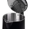 IDEAL Wasserkocher 1,7 l, Stahlgehäuse, Leistung 1500 W, schwarz