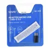 Savio AK-31 / B Kabel-Interface-/Gender-Adapter Micro USB USB 3.1 Typ C Schwarz