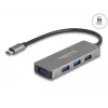 DeLOCK 63173 USB Hub Type-C 5000 Mbit/s Schwarz