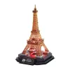 3D Puzzle Cubicfun Eiffelturm Nacht Edition LED von cubicfun Modell 306-L534H – beleuchtetes architektonisches 3D-Puzzle
