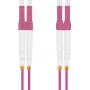 Patchkabel helos LC Multimode 0,5 m — Duplex-Glasfaser-Patchkabel