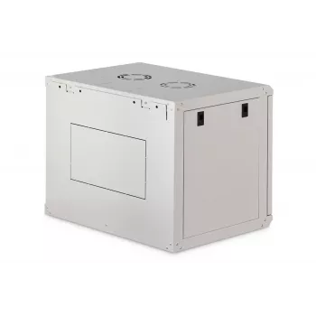 Wandmontiertes 9U-Rack-Gehäuse DIGITUS Dynamic-N DN-37104, 600 x 450 mm, IP20, Schlüsselschloss, unmontiert