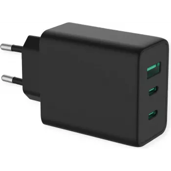 ROTRONIC-SECOMP Value - Netzteil - GaN-Technologie - 65 Watt - 5 A - 3 Ausgangsports (USB, 2 x USB-C)