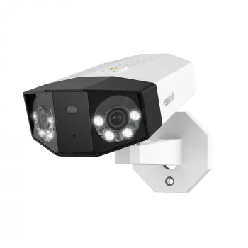 IP-Überwachungskamera Reolink DUO Series P750 Außen-Bullet 16 MP 7680×2160 CMOS 1/2,7 Zoll 2,8 mm 180°×55° PoE IP67 integriertes Licht Mikrofon Lautsprecher