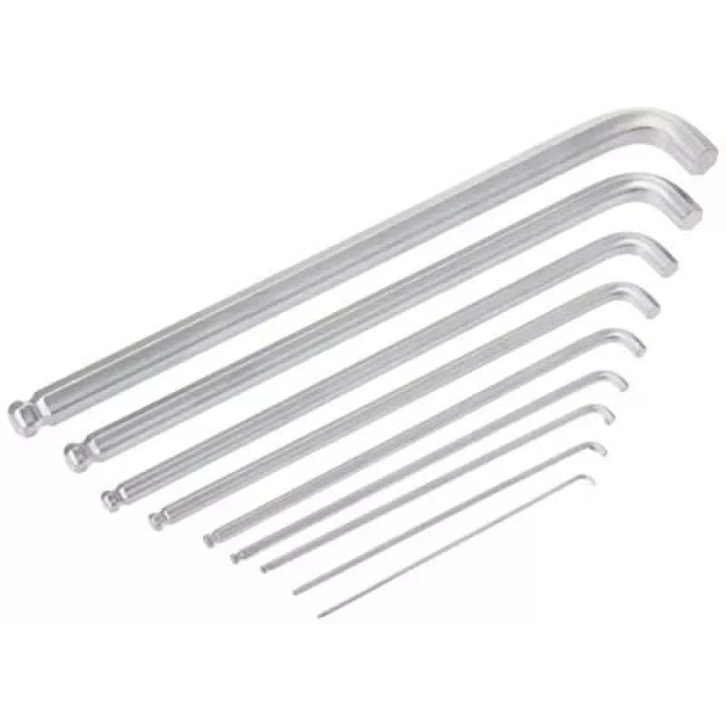 Wera 950/9 Hex-Plus 4 Winkelschlüsselsatz, metrisch, verchromt