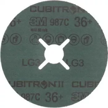 3M Cubitron II Fiberscheibe 125x22 mm, Körnung 36+ — 25er-Pack