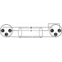 Audiokabel Omnitronic 3022075A 0,2 m XLR 3-polig Schwarz