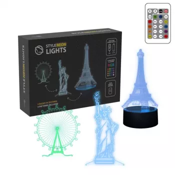 Manta SNL125RGB RGB 3D-Gebäudedekorations-LED-Lampe