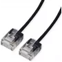 ROLINE UTP Patchkabel Cat.6A Ultra-kurzer RJ45 schwarz 1,5m - Netzwerk - CAT 6a (21.15.4464)