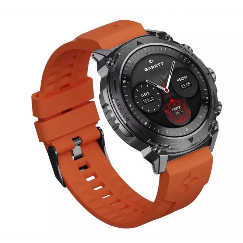 Smartwatch Garett Atom Schwarz Steel