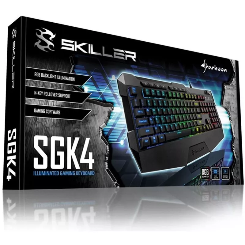 Sharkoon SKILLER SGK4 Tastatur Gaming USB QWERTZ Deutsch Schwarz