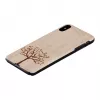 man and wood Handyhülle für iPhone XS Max – Apfelbaumholz, schwarz