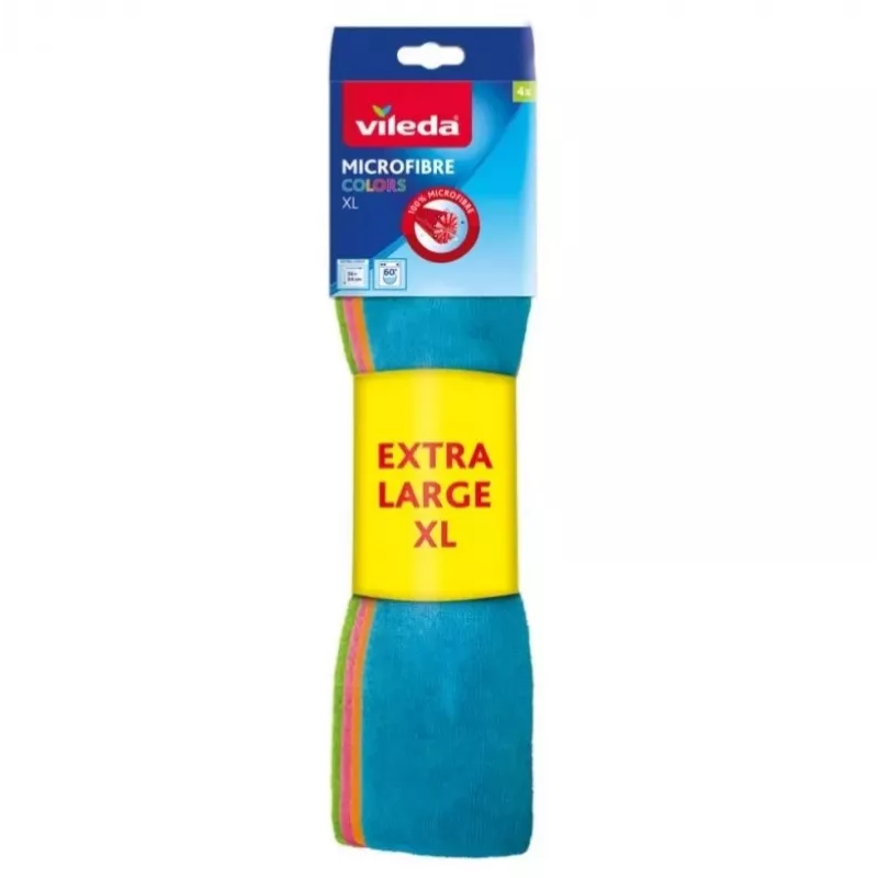 Reinigungstuch Vileda Mikrofasertuch Colors Extra Large 4 Stk.
