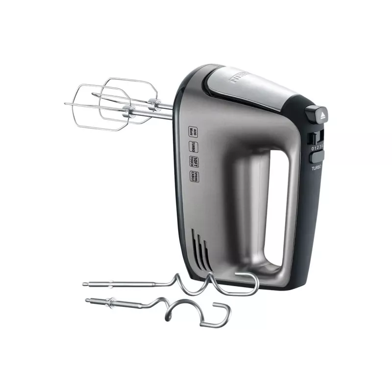 SEVERIN HM 3832 - Handmixer - 400 W - Grau-Metallic/Schwarz/Edelstahl