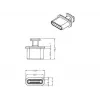Buchsen-Schutzkappe DeLOCK 64013 USB Type-C Schwarz