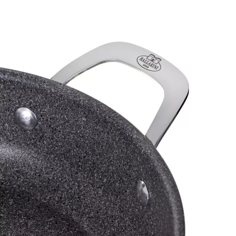 Induktions-Bratpfanne mit 2 Griffen BALLARINI Salina Granitium 24 cm 75002-811-0