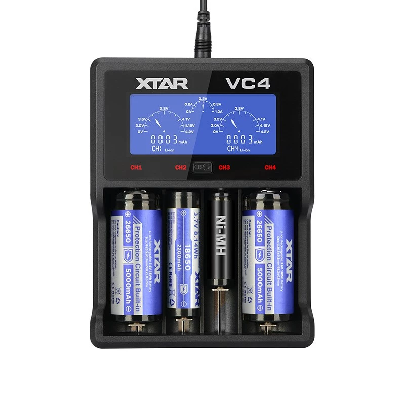XTAR VC4 Haushaltsakku-Ladegerät USB