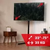 TV-Bodenständer MACLEAN MC-494 für 32-Zoll- bis 70-Zoll-Fernseher, VESA bis zu 400×400 mm, maximale Belastung 40 kg, neigbar 70°