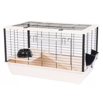 Nagerkäfig INTER ZOO Bunny 80 De Luxe — Kunststoff, 78×48×50 cm, inklusive Futternapf