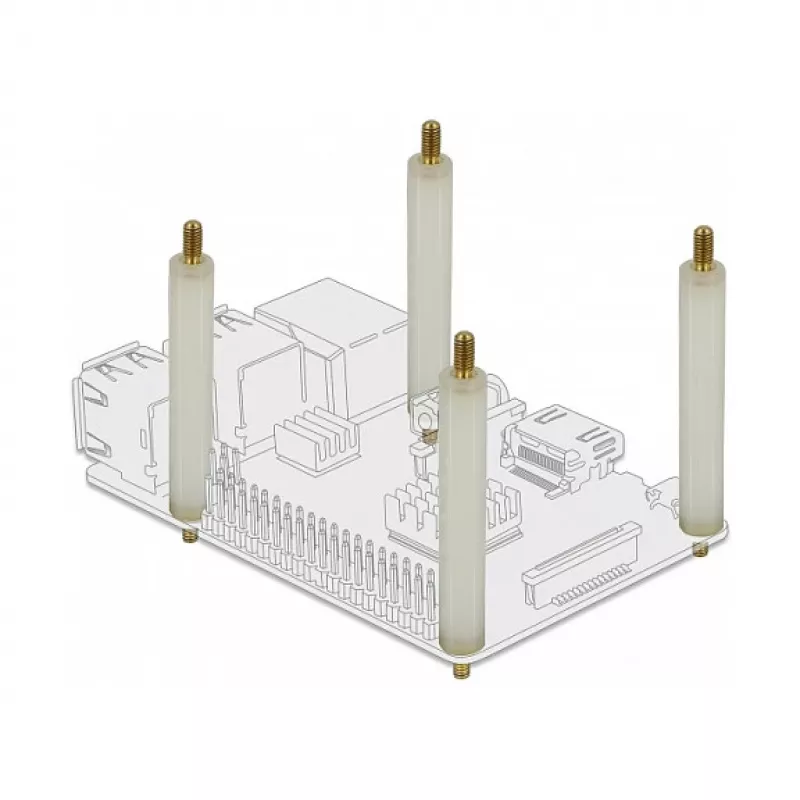 Montageset DeLOCK 60274 Kunststoff natur