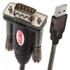 UNITEK Y-105 serielles Kabel Schwarz 1,5 m USB Typ-A DB-9
