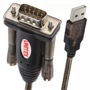 UNITEK Y-105 serielles Kabel Schwarz 1,5 m USB Typ-A DB-9