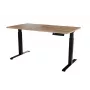 Schreibtisch mit elektrischer Höhenverstellung MOON LONG 150x80x72-120 schwarz/Wotan-Eiche