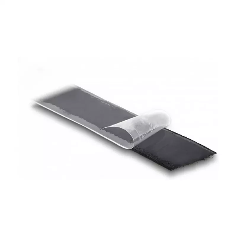 DeLOCK Klettband selbstklebend L 15 m x B 25 mm schwarz