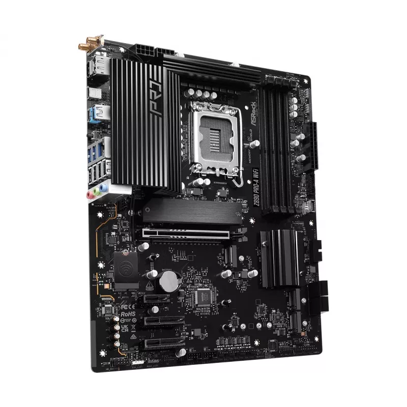 Mainboard ASRock Z890 Pro-A WiFi — Intel Z890, LGA 1851, ATX, DDR5, 4x DIMM, 256GB, Wi‑Fi 6E, 2.5Gb LAN