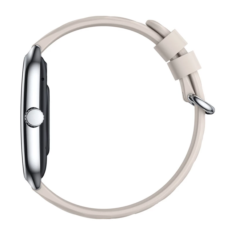 Smartwatch Zeblaze GTS 4 — 1,94 Zoll (4,93 cm) AMOLED 466×466 px, Touchscreen, Wi‑Fi, Metallgehäuse, Silikonarmband (Weiß)
