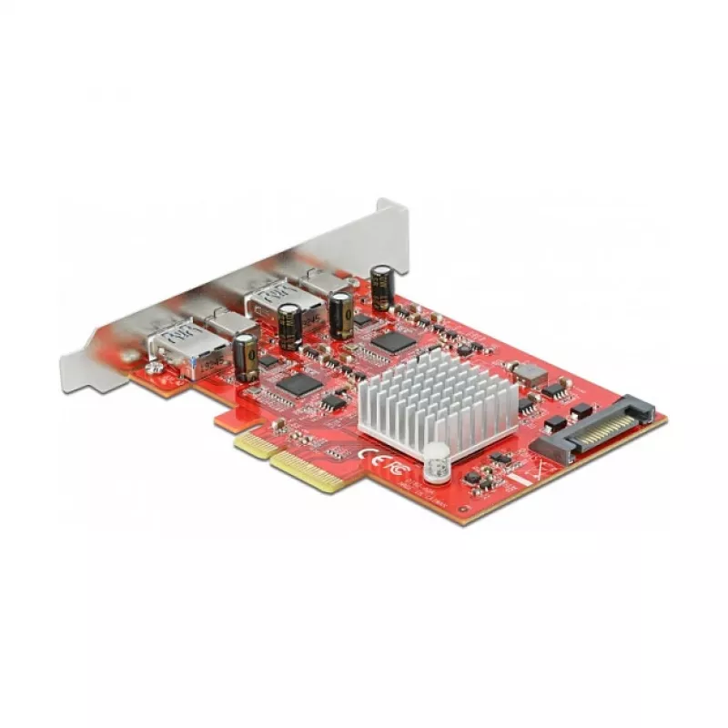Erweiterungskarte DeLOCK PCI Express x4 auf USB 10 Gbit/s 2x Typ-A 2x Typ-C
