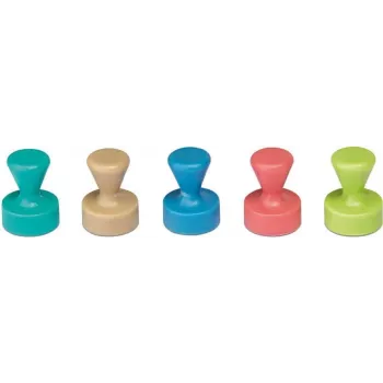 10 cone magnets assorted colours O 1.2 x 1.6 cm (6168499)
