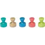 10 cone magnets assorted colours O 1.2 x 1.6 cm (6168499)
