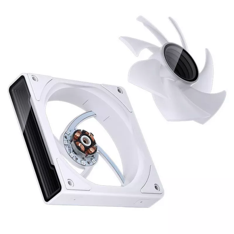 Gehäuselüfter Jonsbo ZK-120W 3in1 A-RGB weiß — 120 mm, A-RGB-Beleuchtung