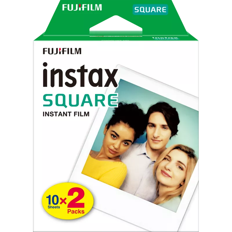 Instant Picture Film Fujifilm Instax Square 20 Stück 62 x 62 mm