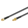 Koaxialkabel Microconnect 51675 RP-SMA RP-SMA 1 m Schwarz