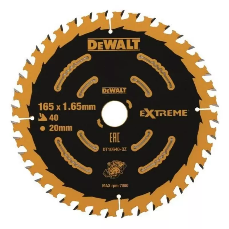 Kreissägeblatt DeWALT DT10640-QZ 16,5 cm