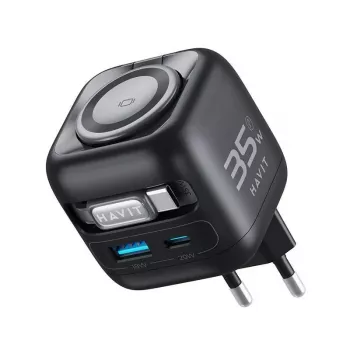 GaN-Reiseladegerät Havit UC250 A-EU 20V 1xUSB-C 0,7m schwarz