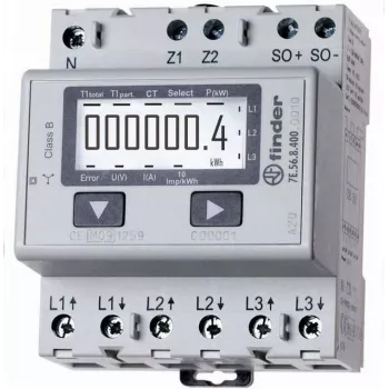 Energiezähler Finder 7E.56.8.400.0010 Dreiphasen 3Ph 230V 50Hz