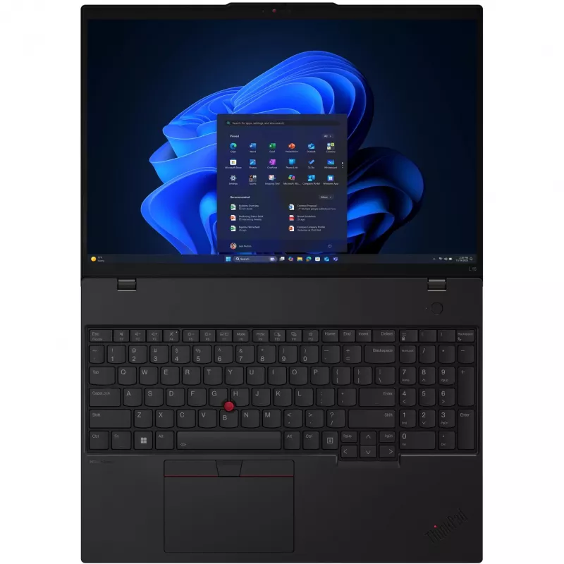 Lenovo ThinkPad L16 Gen 2 (Intel) Intel Core Ultra 5 225U Laptop 40,6 cm (16 Zoll) WUXGA 32 GB DDR5-SDRAM 1 TB SSD Wi-Fi 6E (802.11ax) Windows 11 Pro Deutsch Schwarz