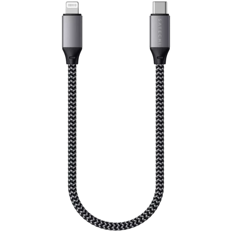 Satechi ST-TCL10M USB-Kabel 0,25 m USB-C USB-C/Lightning Schwarz Grau